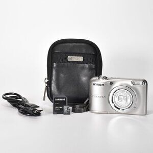Nikon COOLPIX A10 Digital Camera 16.1MP 5x Optical Zoom HD Video 64GB SD Card